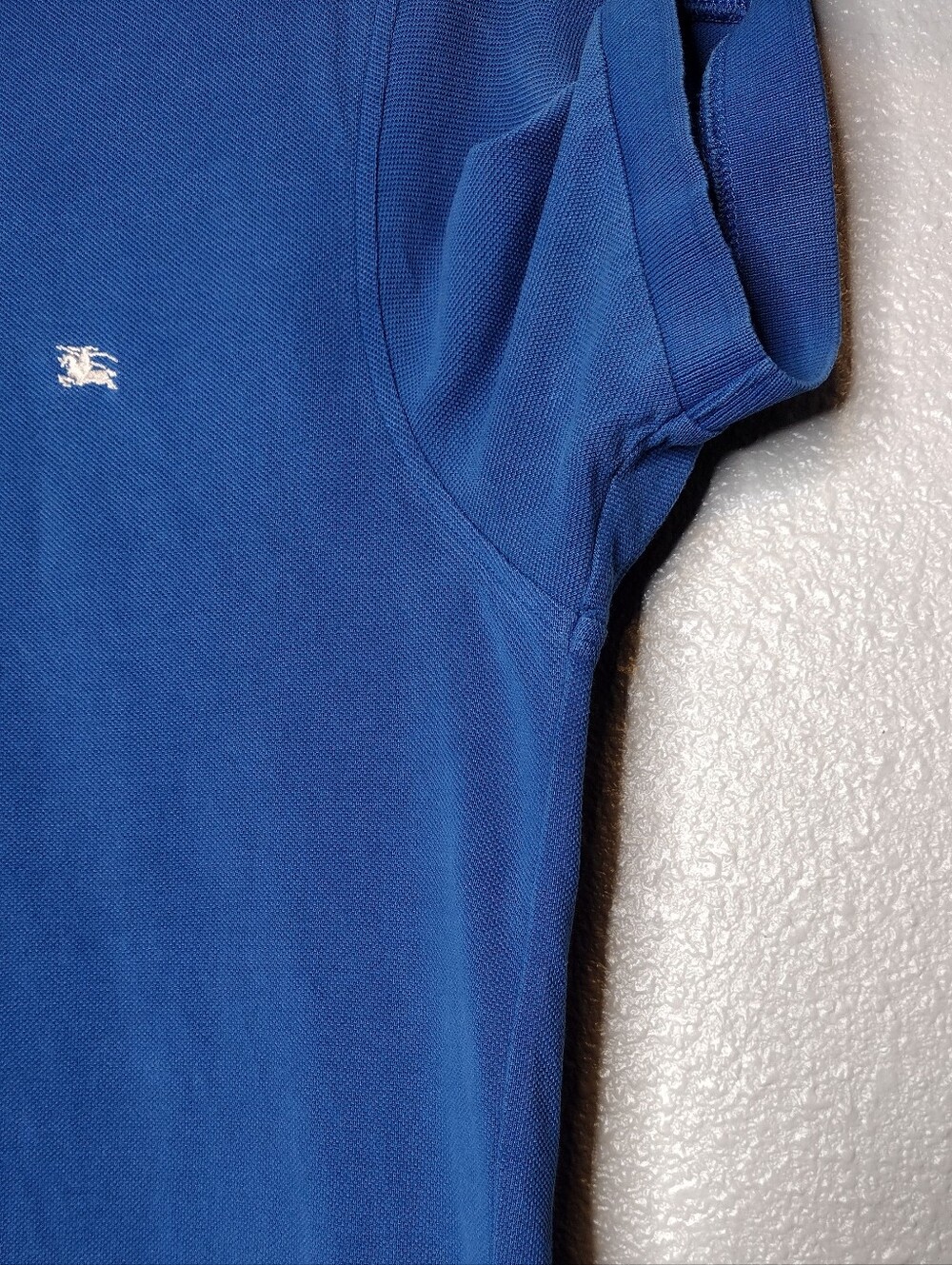 Burberry Blue Slim Fit Short Sleeve Polo Shirt Sz M - Picture 8 of 16